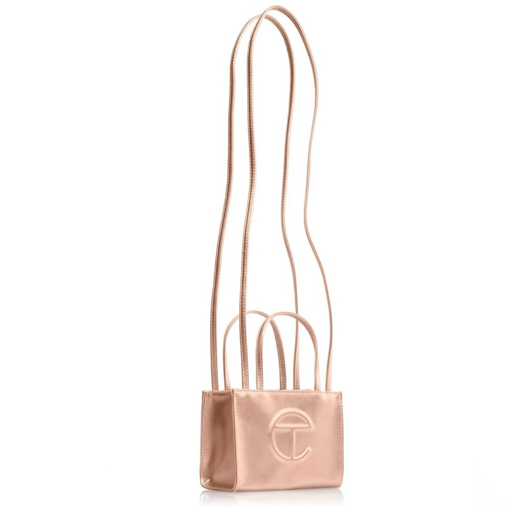 NWT Telfar Mini Bag in Shimmering Rose Gold - Picture 2 of 7